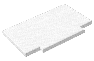 Zwei ausgeschnittene Ecken