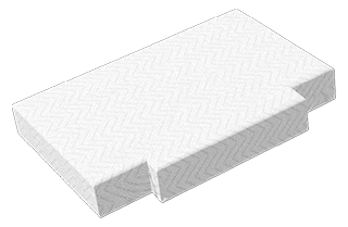 Zwei ausgeschnittene Ecken