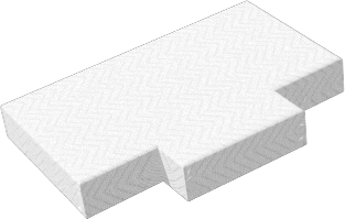 Zwei Eckausschnitten