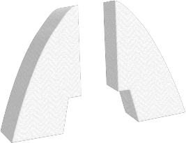Trapez Zweiteilig mit Aussparung